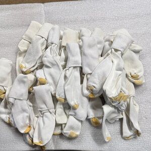 29 White and Yellow Women's Socks